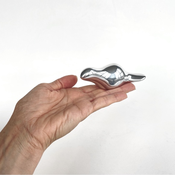 Silver Metal Animal Figurine - Picture 2 of 16